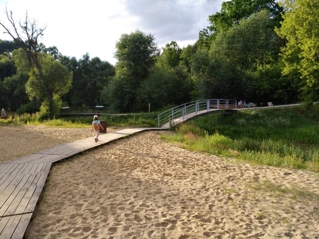 Plaża w Dolinie Wkry  w Pomiechówku